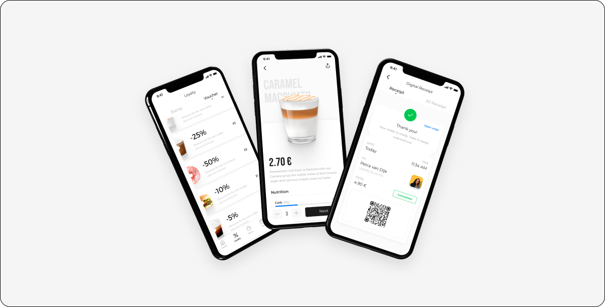 Mobile device to take orders from your customers